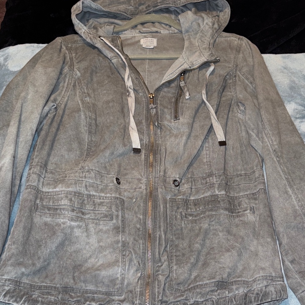 Empyre Women's Light Gray Utility Jacket